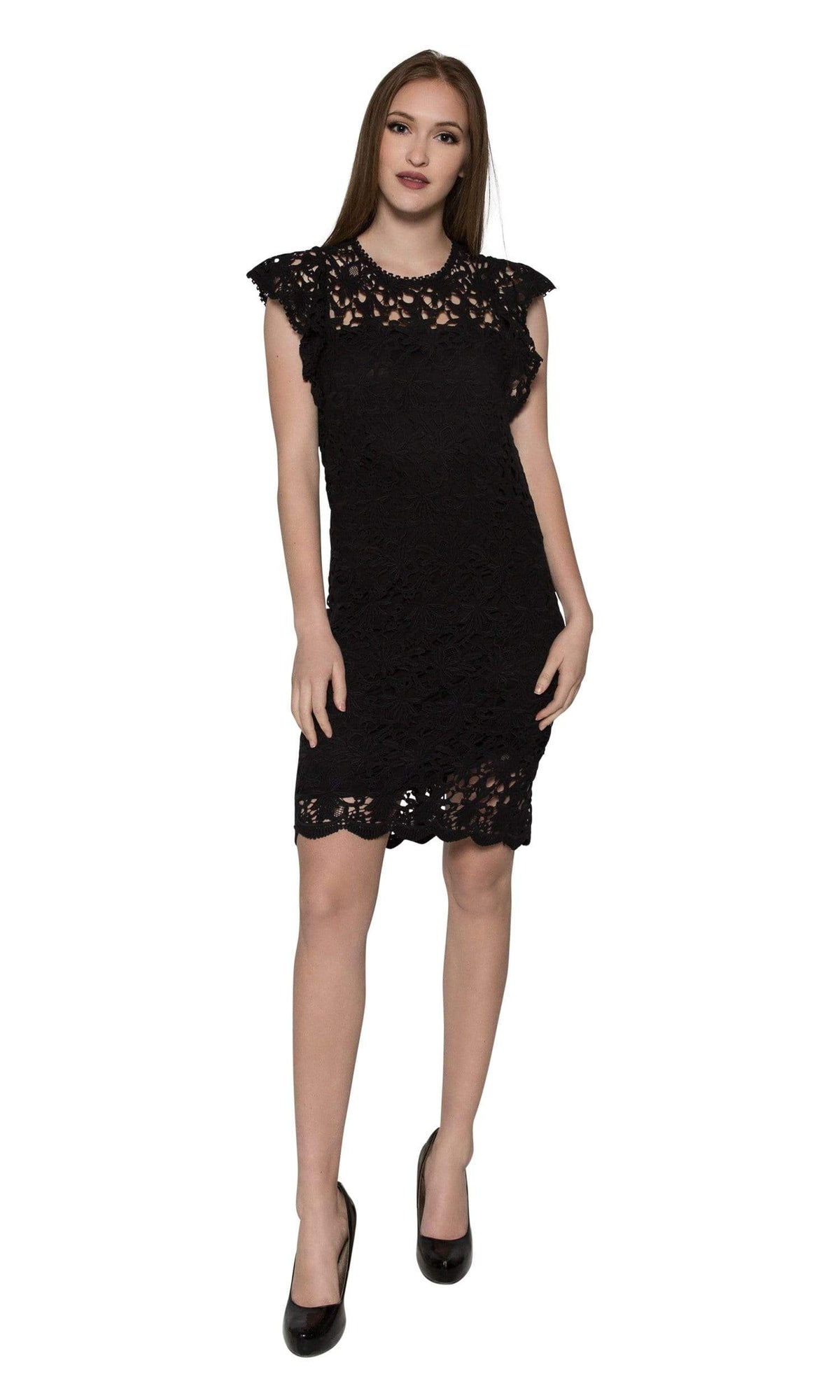 Velvet by Graham &amp; Spencer Ally Lace Cap Sleeve Dress