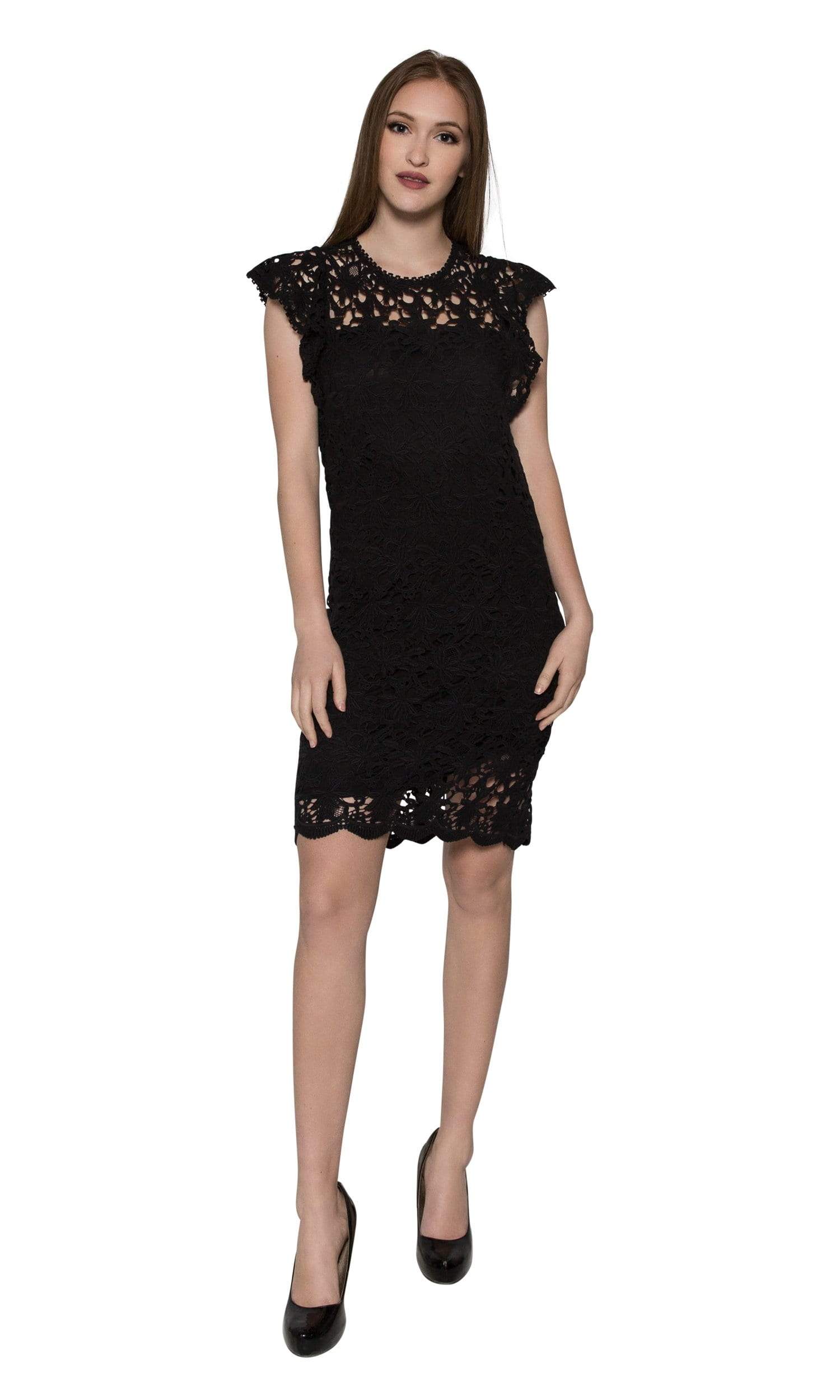 lace cap sleeve dress Velvet by Graham and Spencer Ally Lace Cap Sleeve Dress