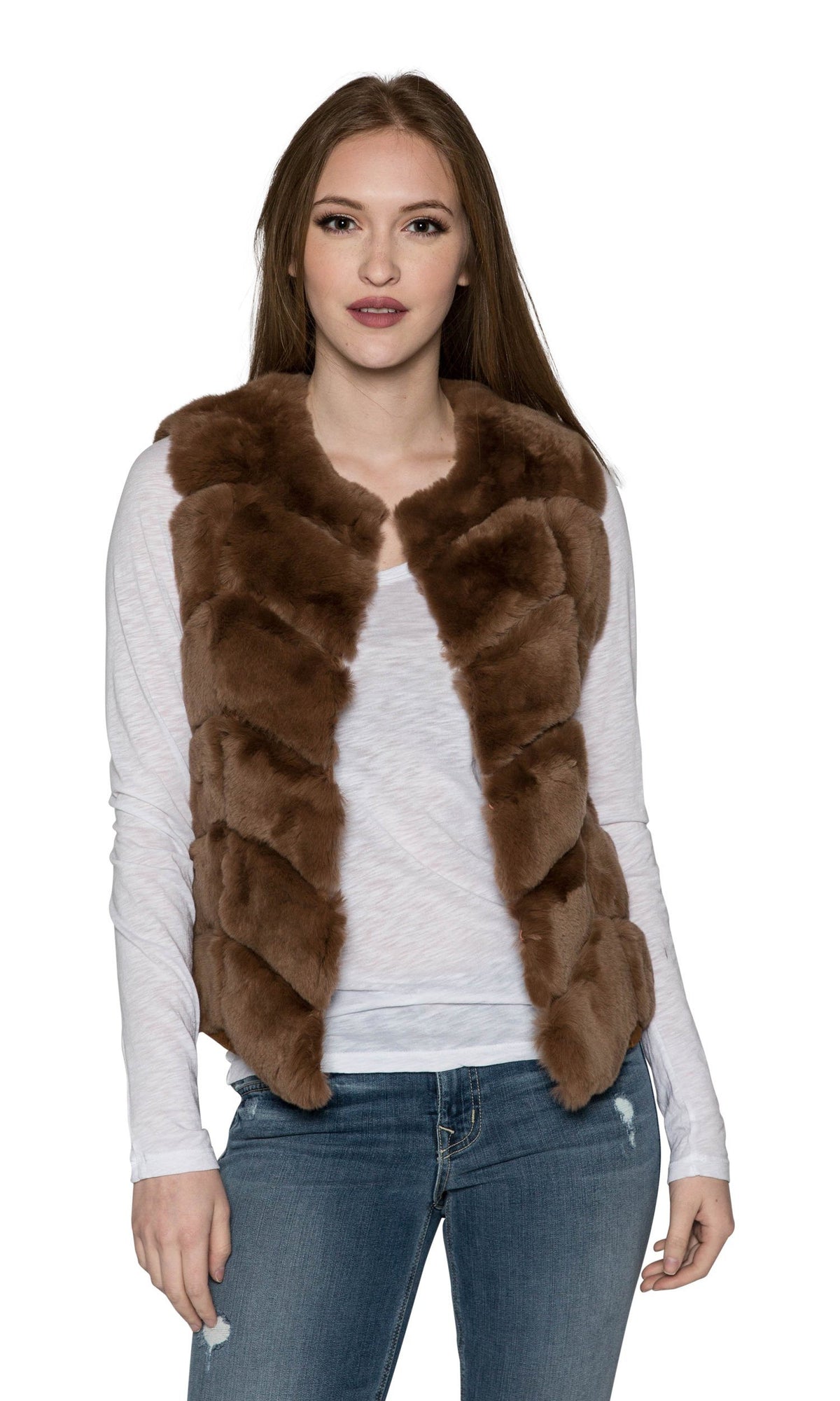 Love Token Sloan Genuine Fur Vest