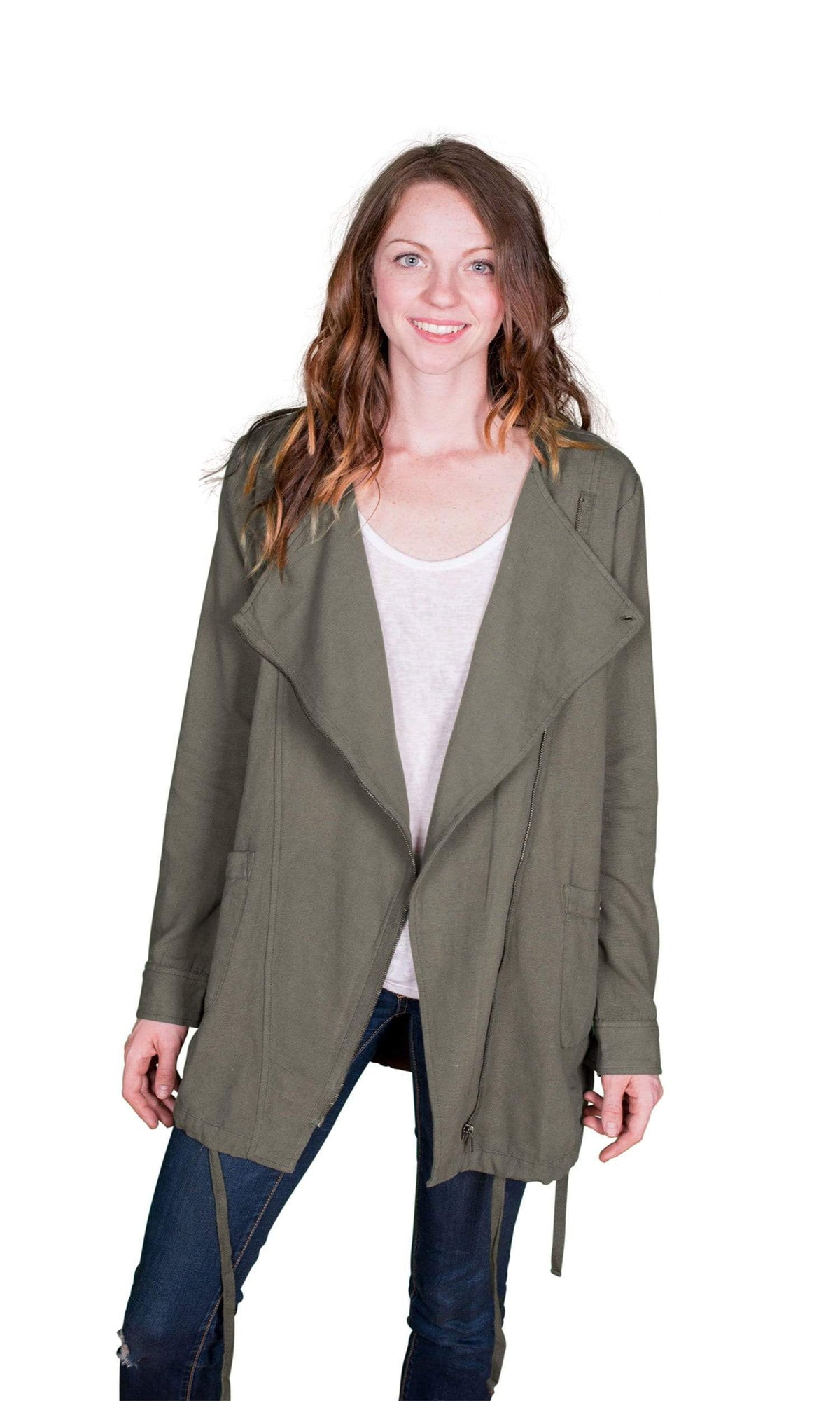 Velvet by Graham &amp; Spencer Erykah Waterfall Collar Zip Jacket