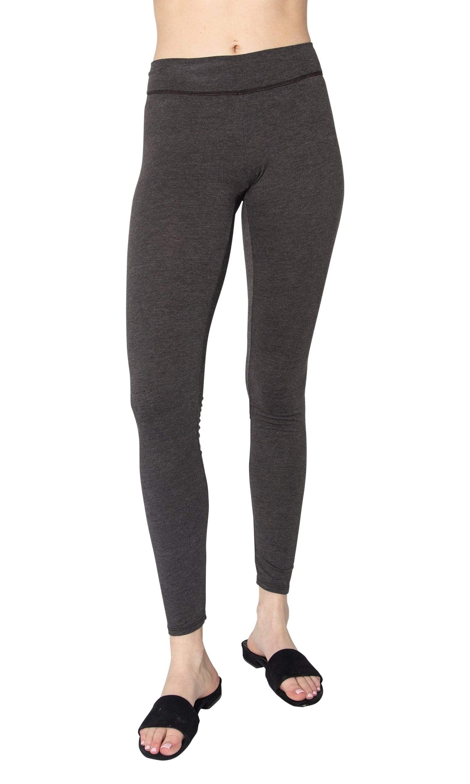 Fascinating grey color cotton leggings
