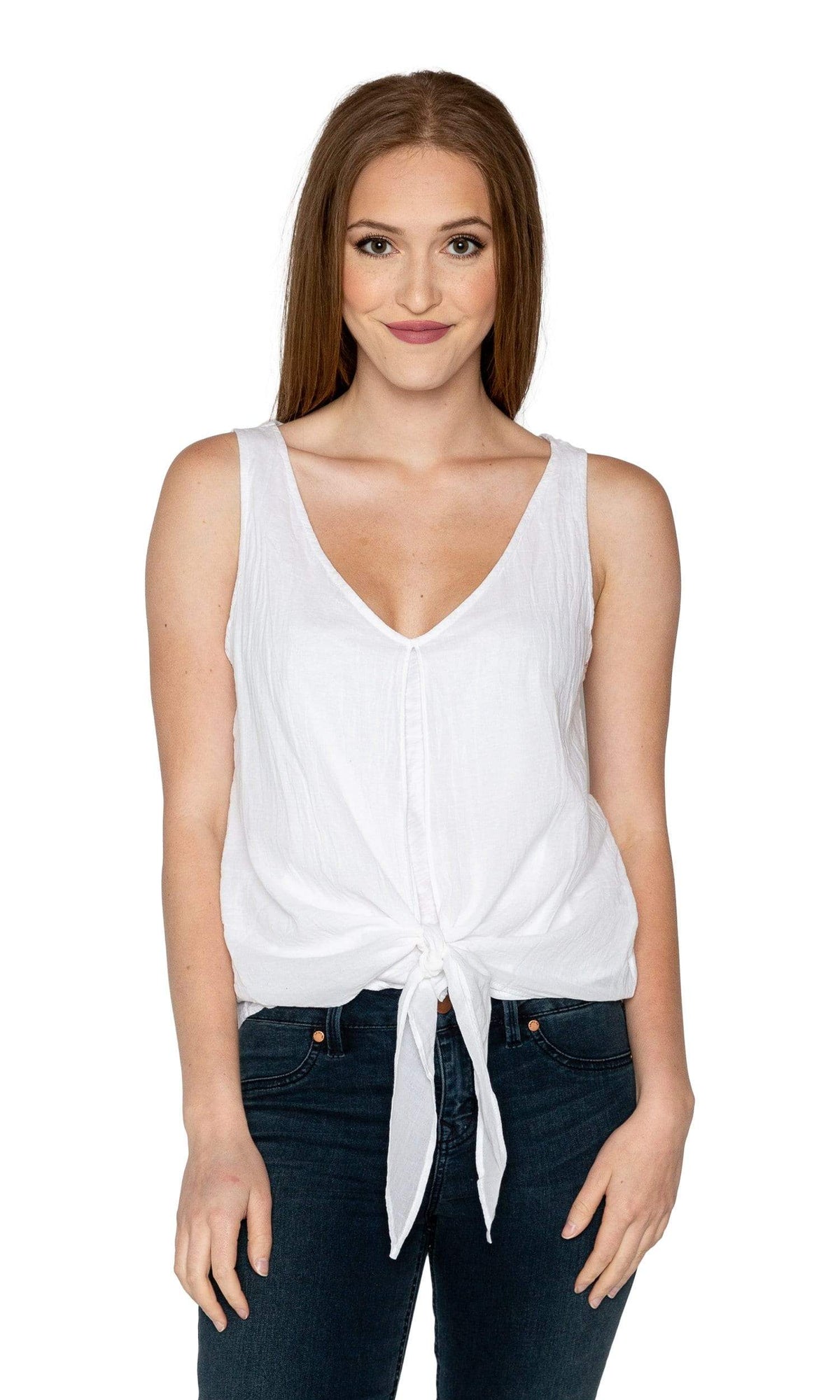 Velvet by Graham &amp; Spencer Janna Tie Front Tank