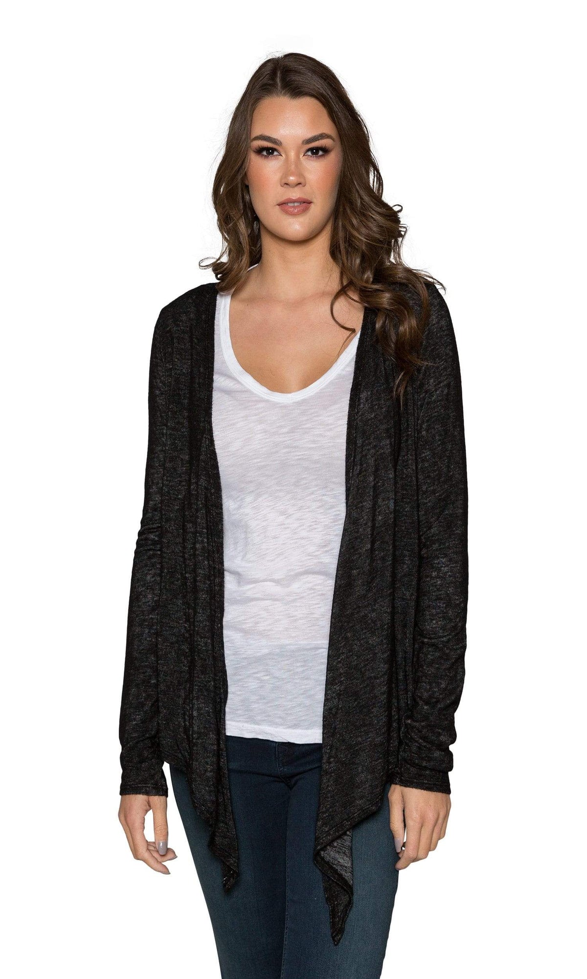 Velvet by Graham &amp; Spencer Margaret Textured Knit Tie Front Cardigan