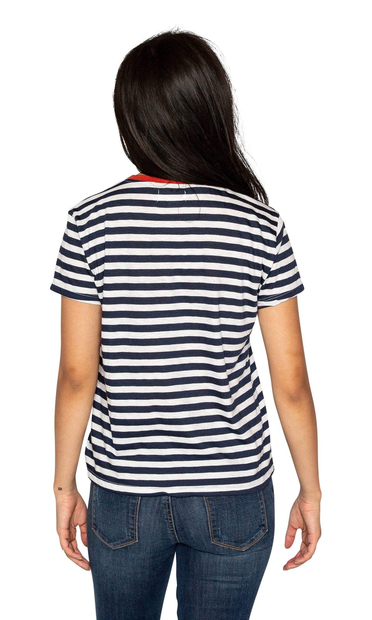 Velvet by Graham &amp; Spencer Peace Slub Knit Stripe Tee