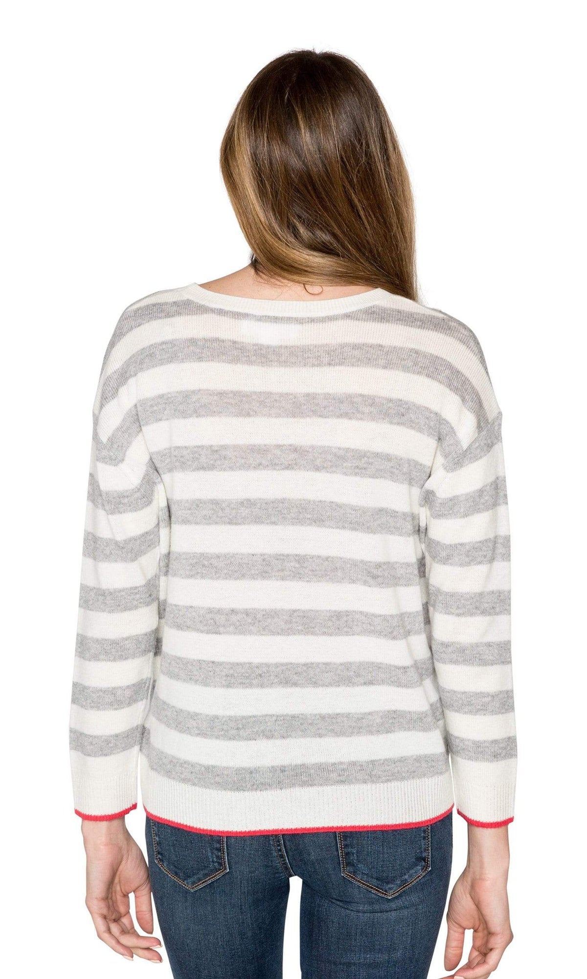 Velvet by Graham &amp; Spencer Rylan Stripe Cashmere Blend Sweater