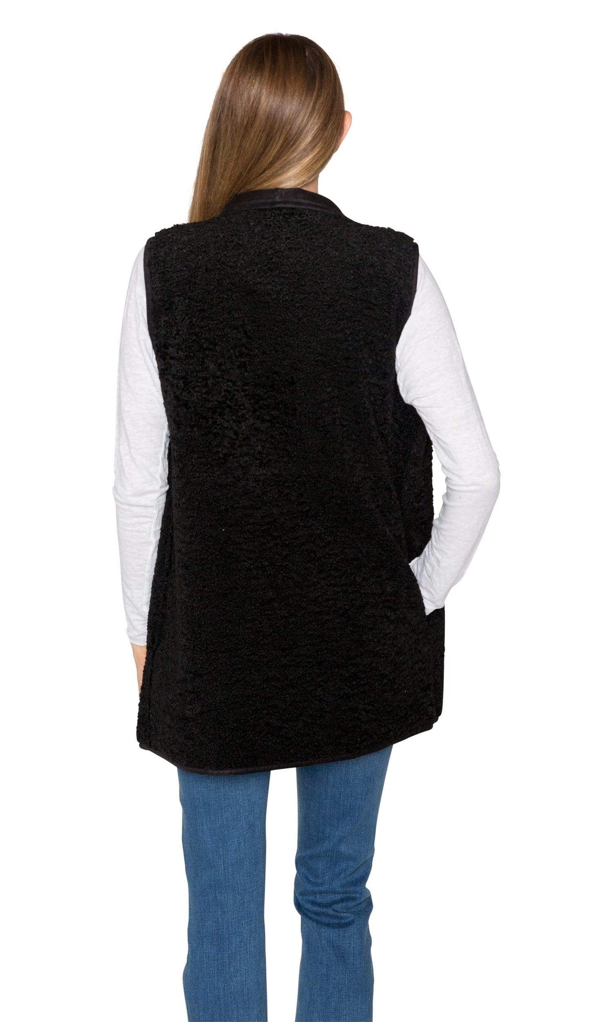 Velvet by Graham &amp; Spencer Valetta Faux Sherpa Reversible Colorblock Vest