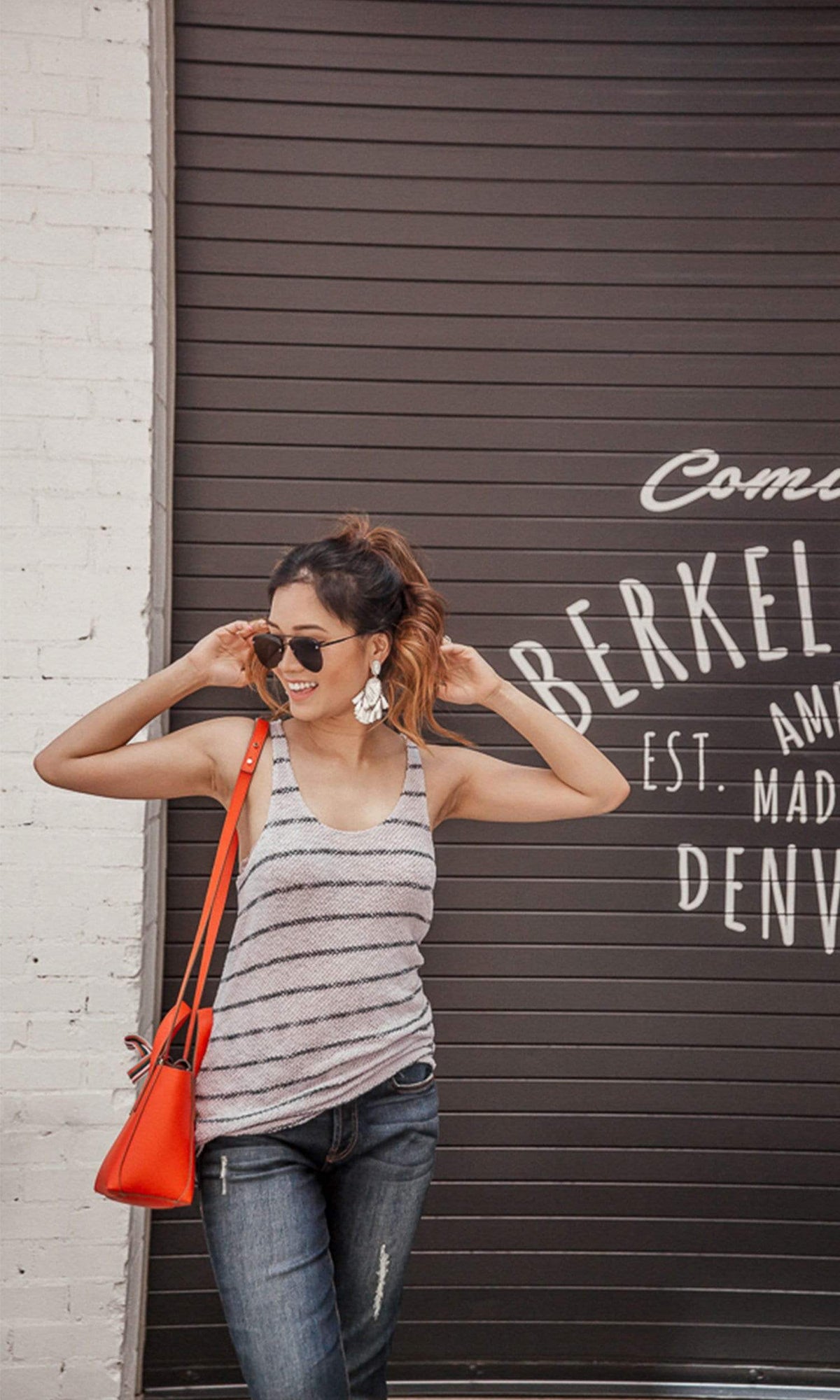 Velvet by Graham &amp; Spencer Anona Striped Racerback Tank Top