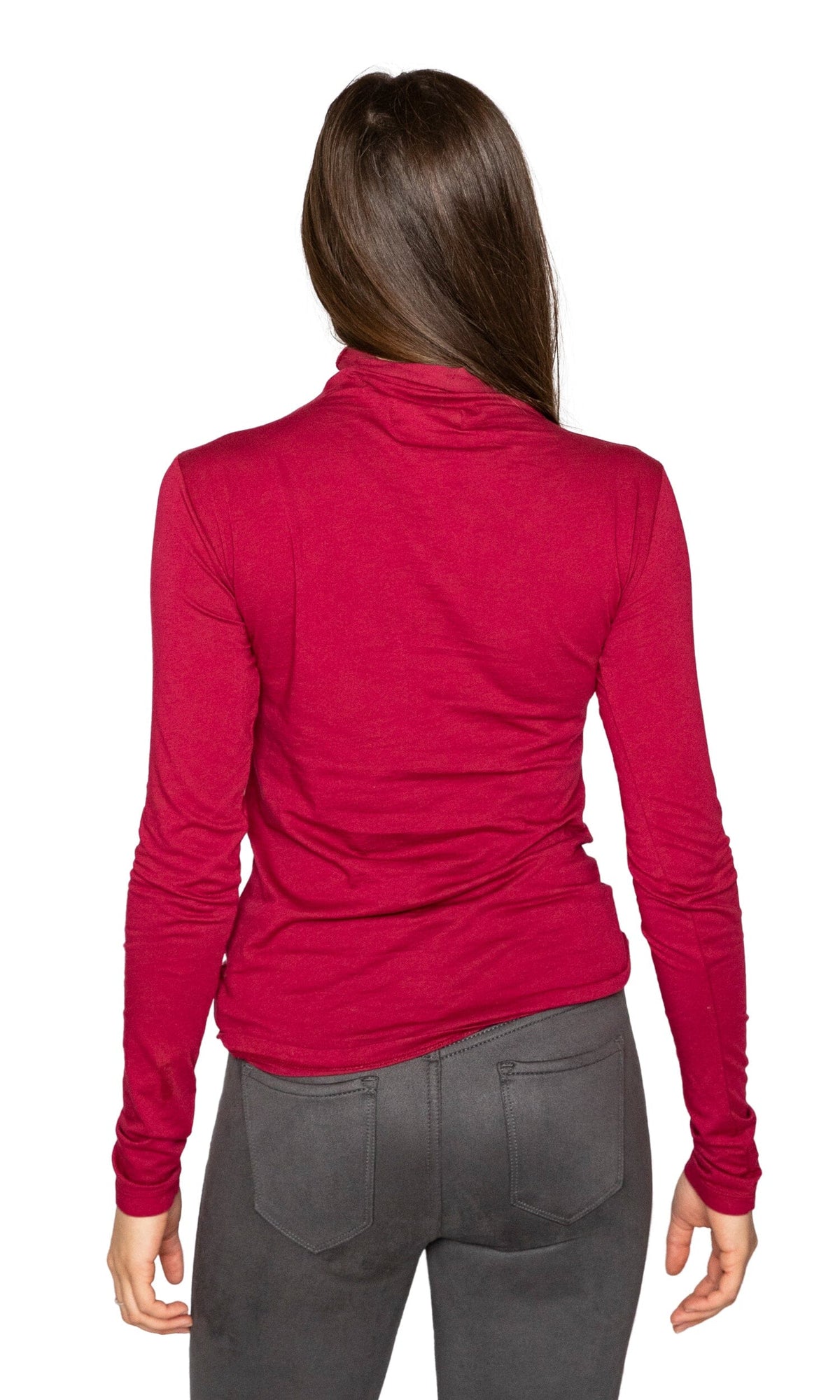 Velvet by Graham &amp; Spencer Talisia05 Gauzy Whisper Turtleneck Top.