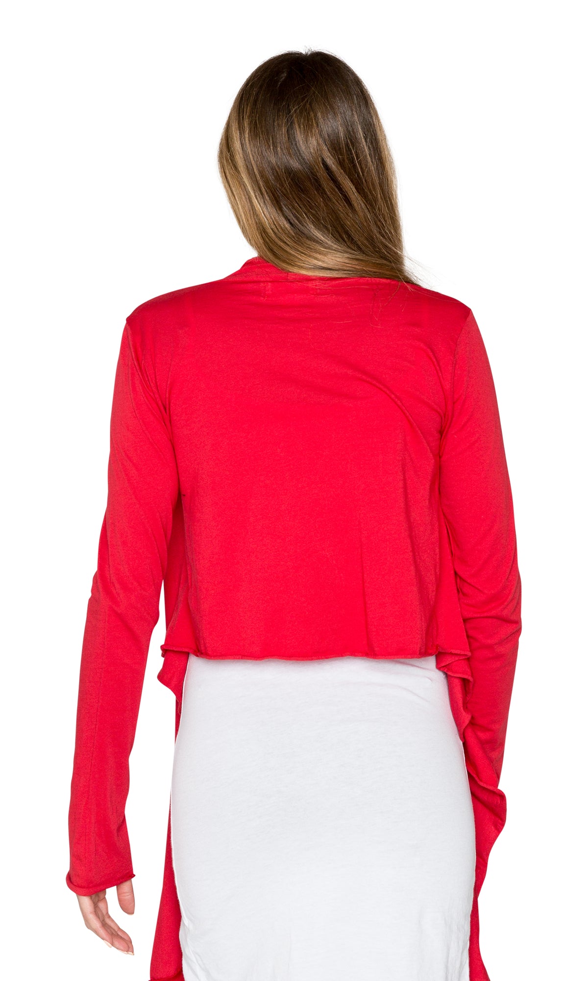 Velvet by Graham &amp; Spencer Pavla Gauzy Whisper Raw Edge Cardigan