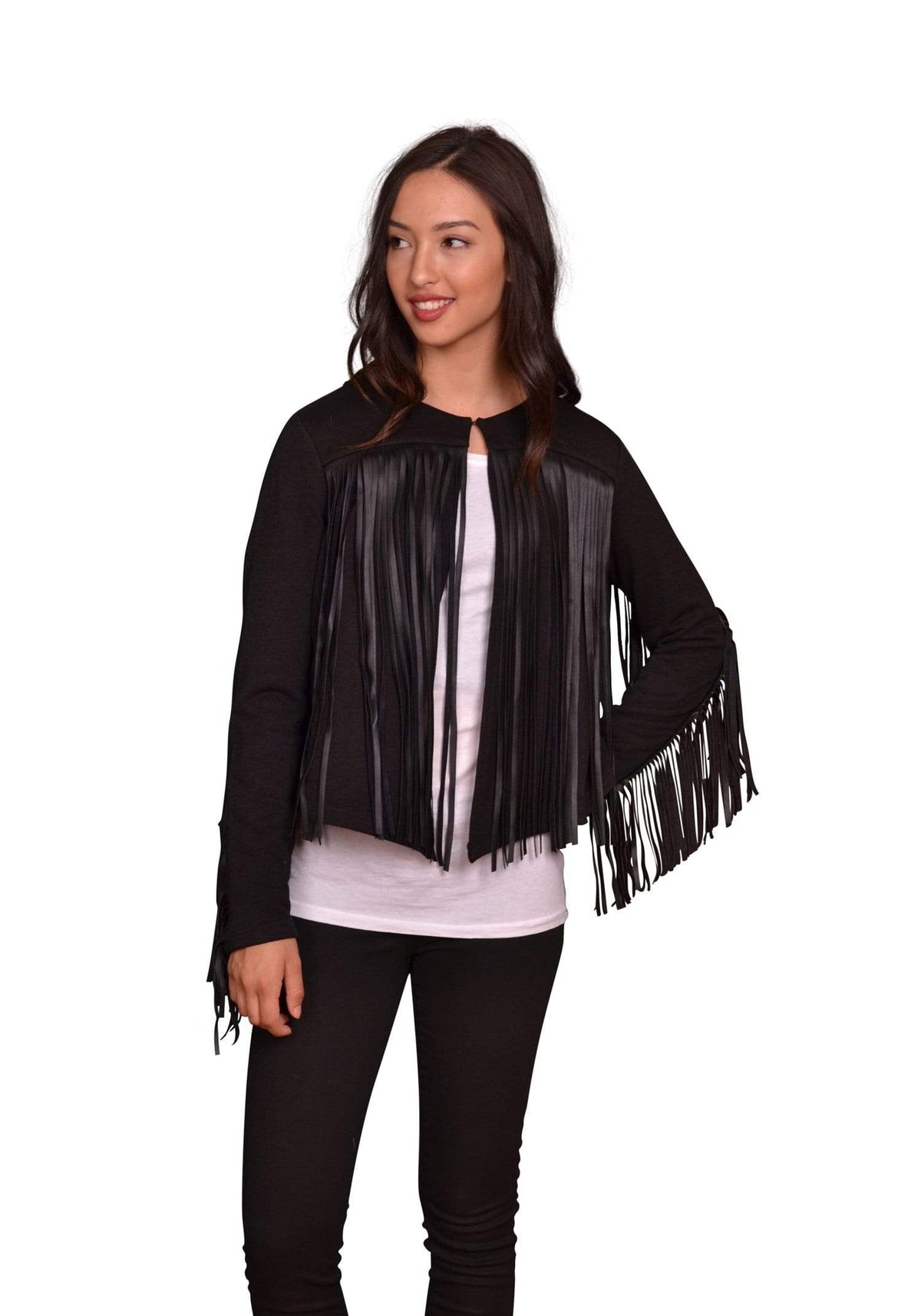 Velvet by Graham &amp; Spencer Tiffany Fringe Jacket
