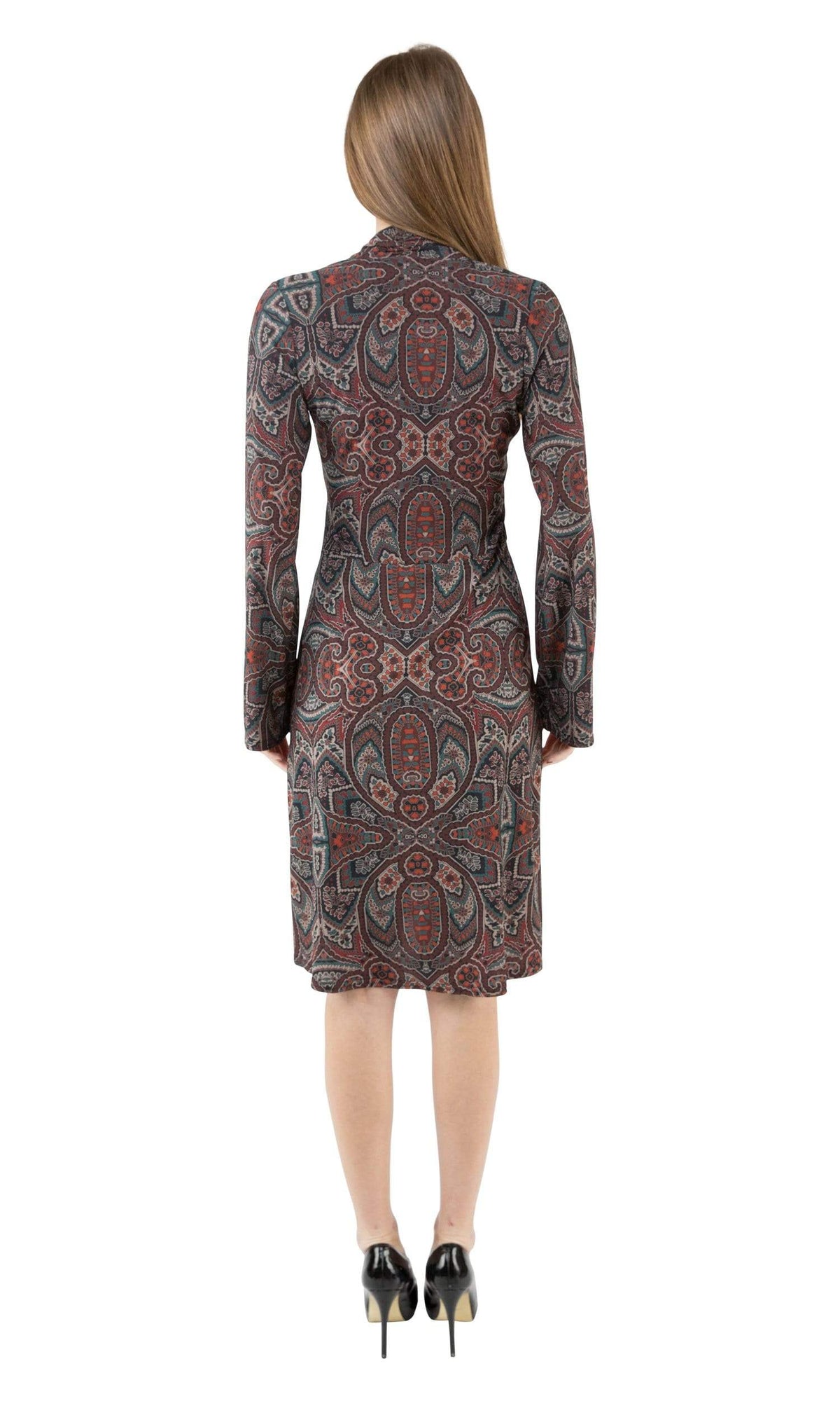 Viereck Schwab Over the Knee V Neck Dress