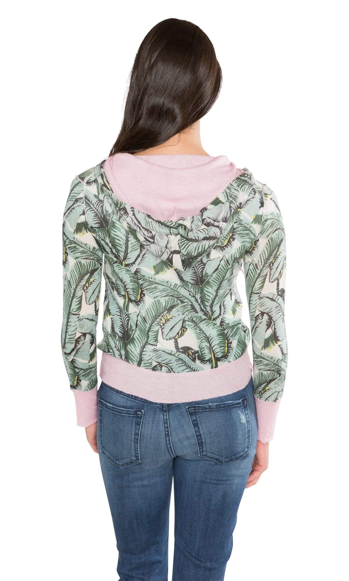 Knitwit Indochine Print Light Cashmere Zip Hoodie