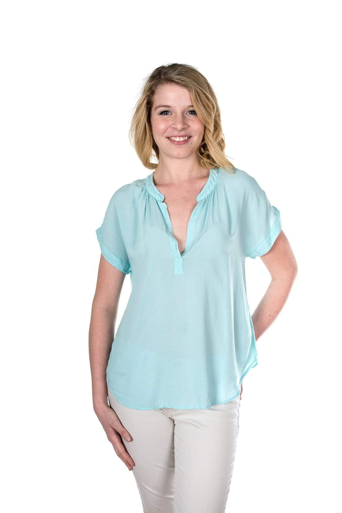 Velvet  by Graham & Spencer Chazmin Rayon Challis Blouse