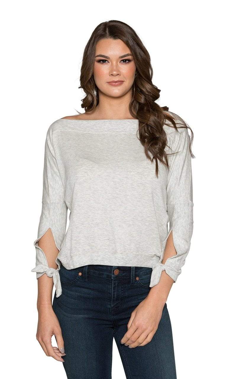 River + Sky Sweetwater Tie Sleeve High Low Sweatshirt