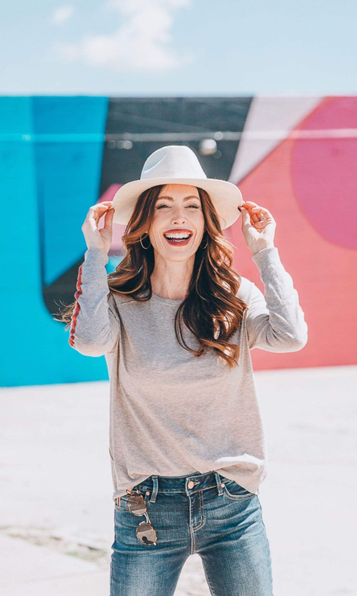 Velvet by Graham &amp; Spencer Torie Stripe Lux Cotton Raglan Sweater