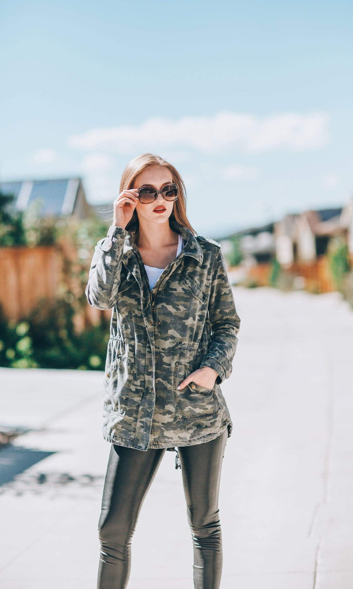 Velvet by Graham &amp; Spencer Irene Camo Army Jacket