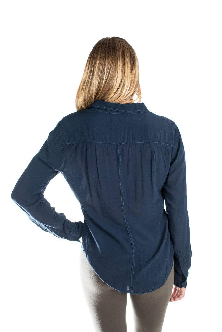 Velvet by Graham &amp; Spencer Vesta Pintuck Tuxedo Blouse