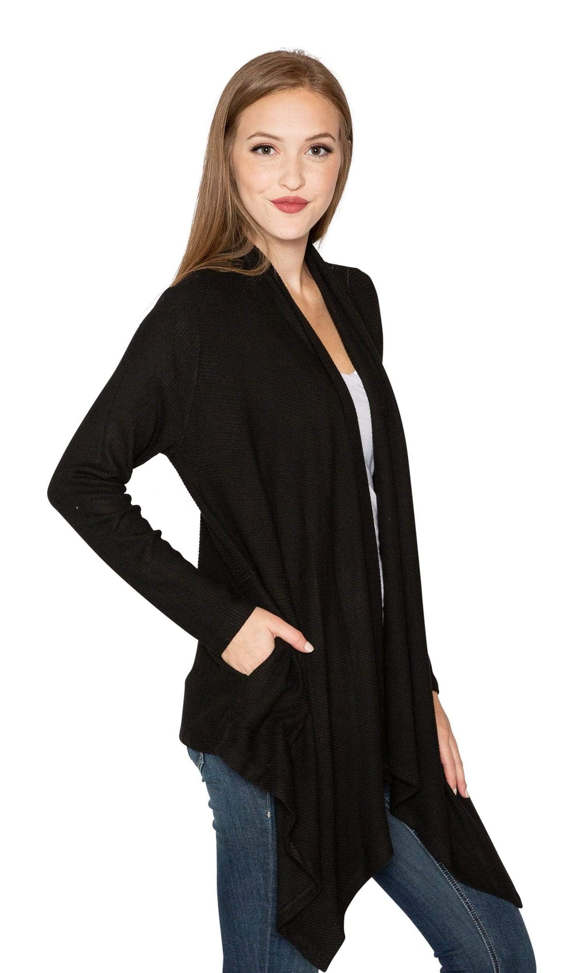 Velvet by Graham &amp; Spencer Soraya Cozy Jersey Ribbed Cardigan