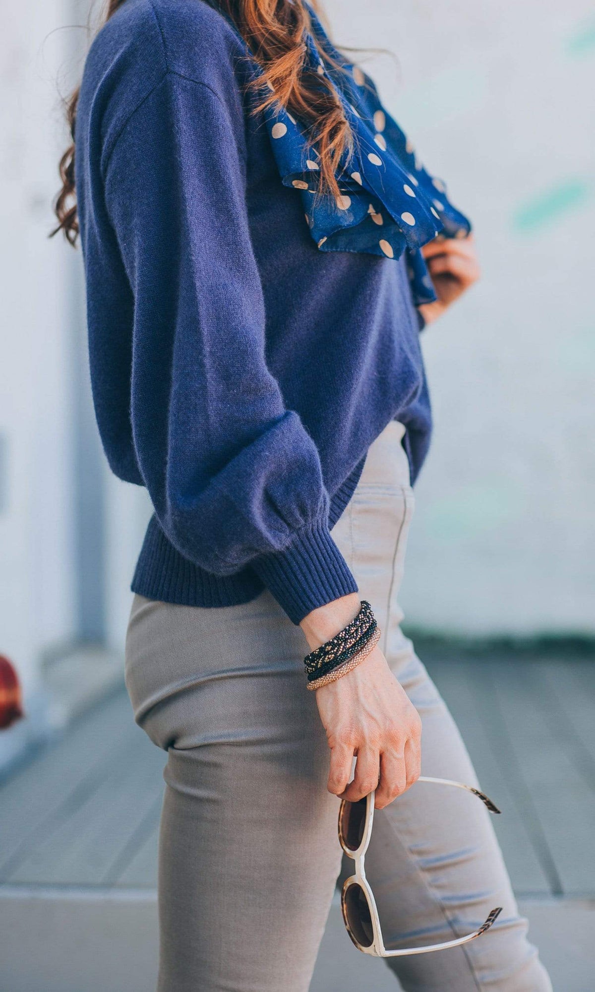 Velvet by Graham &amp; Spencer Selina Cashmere Puff Sleeve Sweater