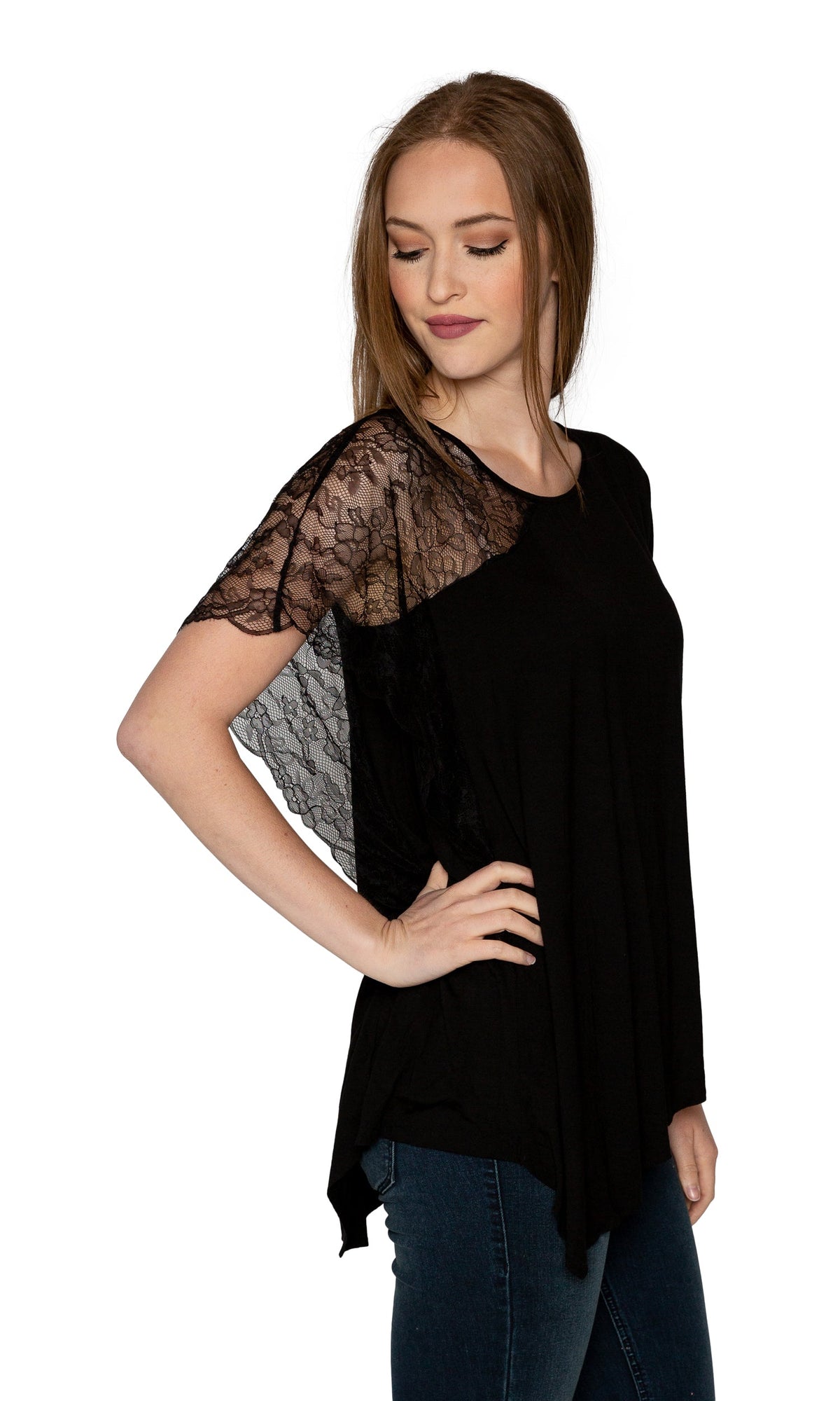 Velvet by Graham &amp; Spencer Lulia Asymmetrical Hem Top
