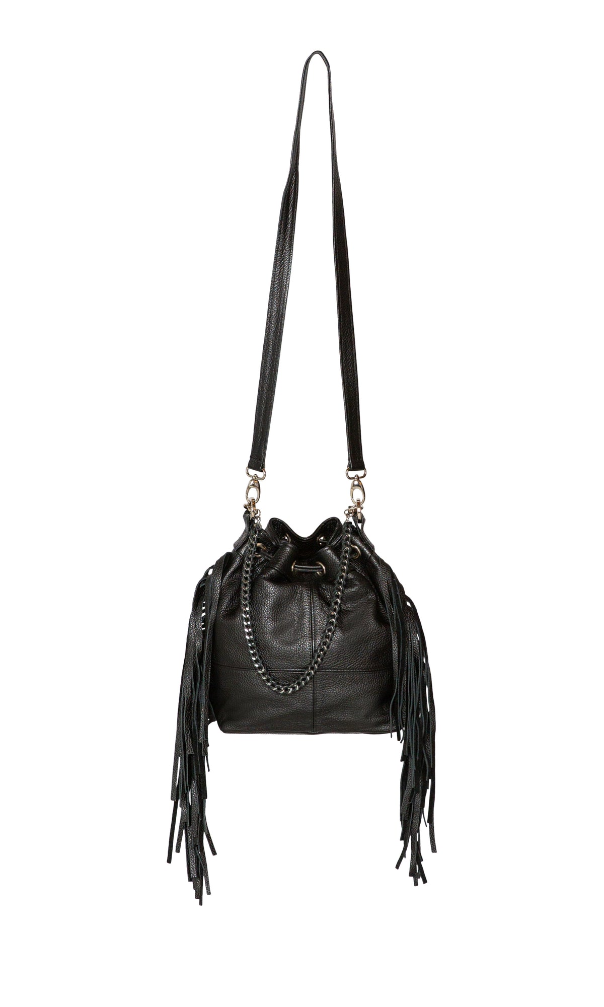 Laggo Mini Barcelona Bucket Bag with Fringe