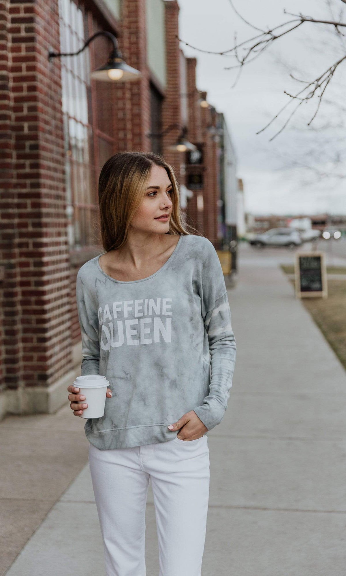 Sundown by River + Sky Caffeine Queen Sweatshirt