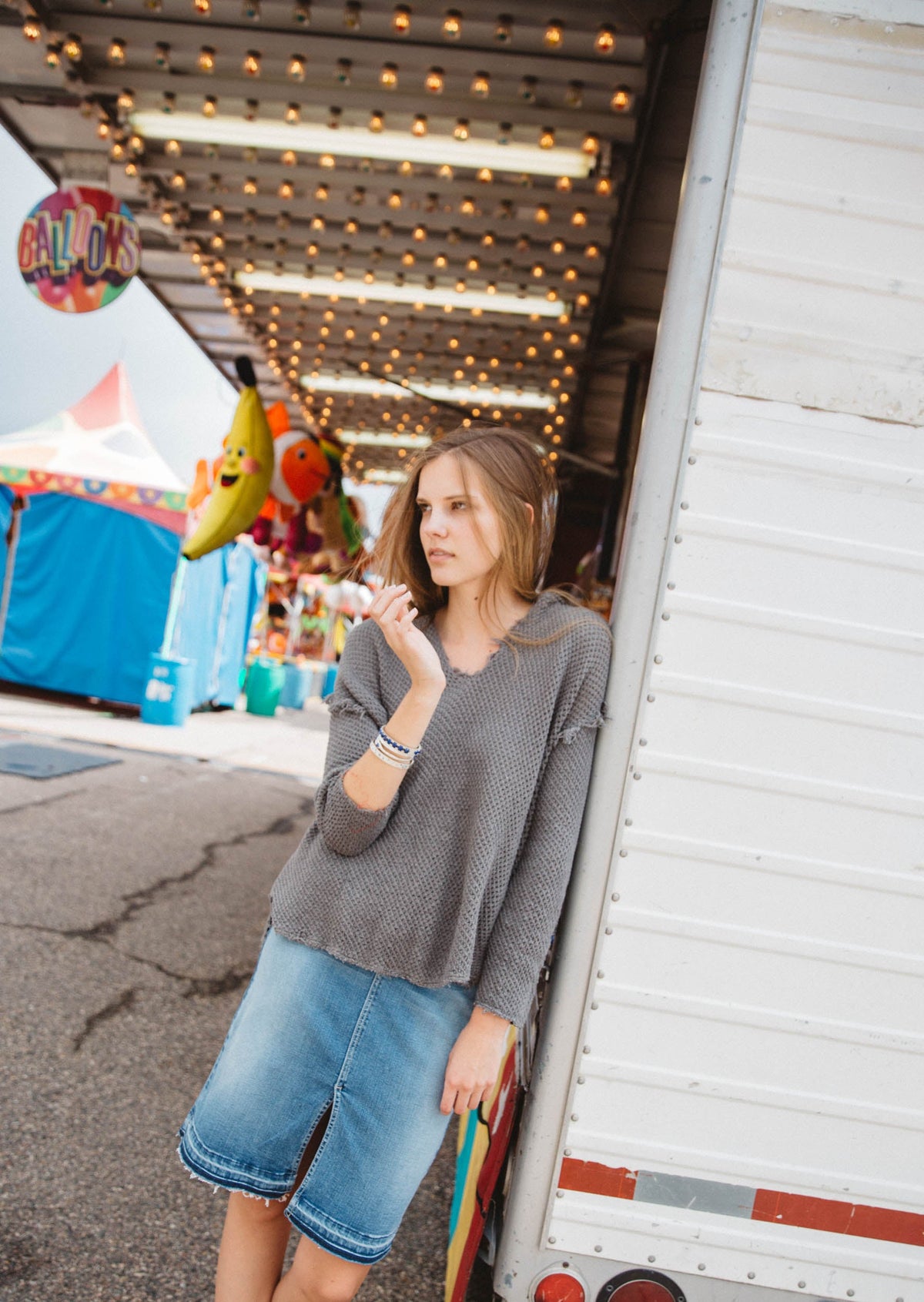 Velvet by Graham &amp; Spencer Christen Crochet Knit Hoodie