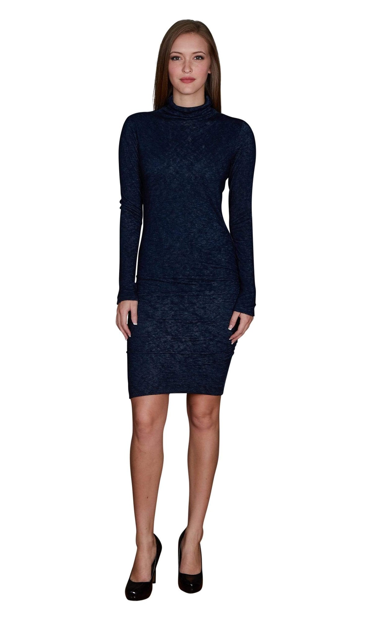 Velvet by Graham &amp; Spencer Dacey Textured Knit Turtleneck Dress