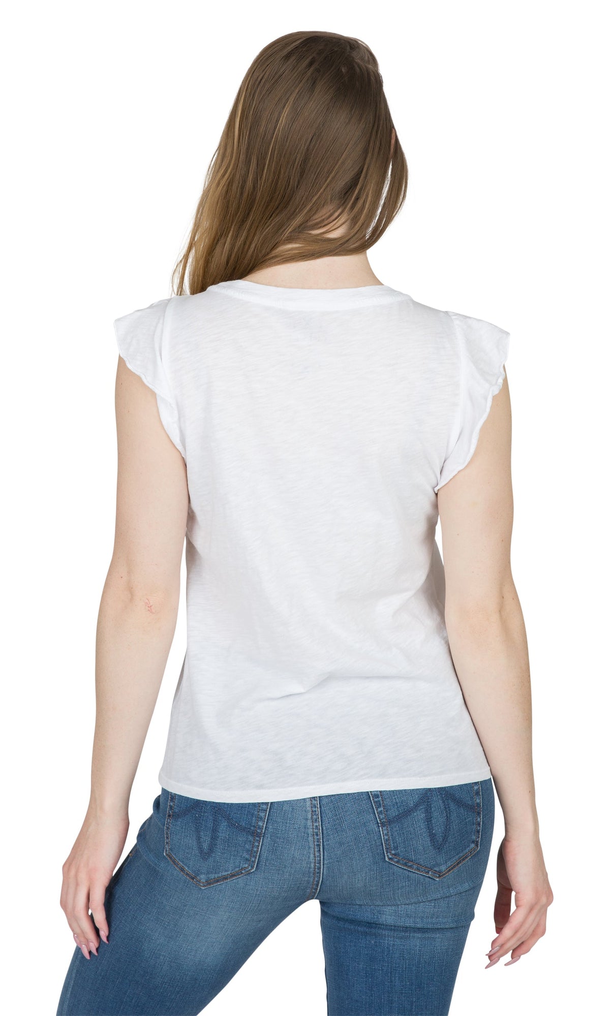 Velvet by Graham &amp; Spencer Marylou Cotton Flutter Sleeve Tee