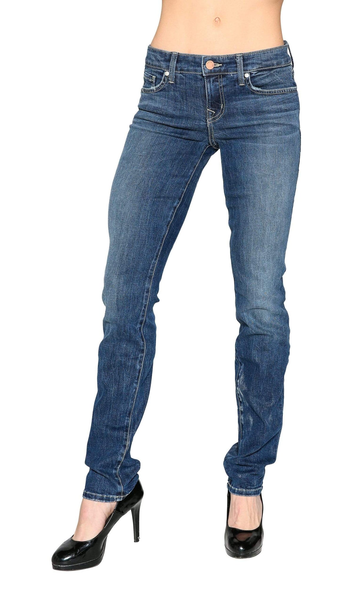 Level 99 Lily Skinny Straight Denim-Montauk