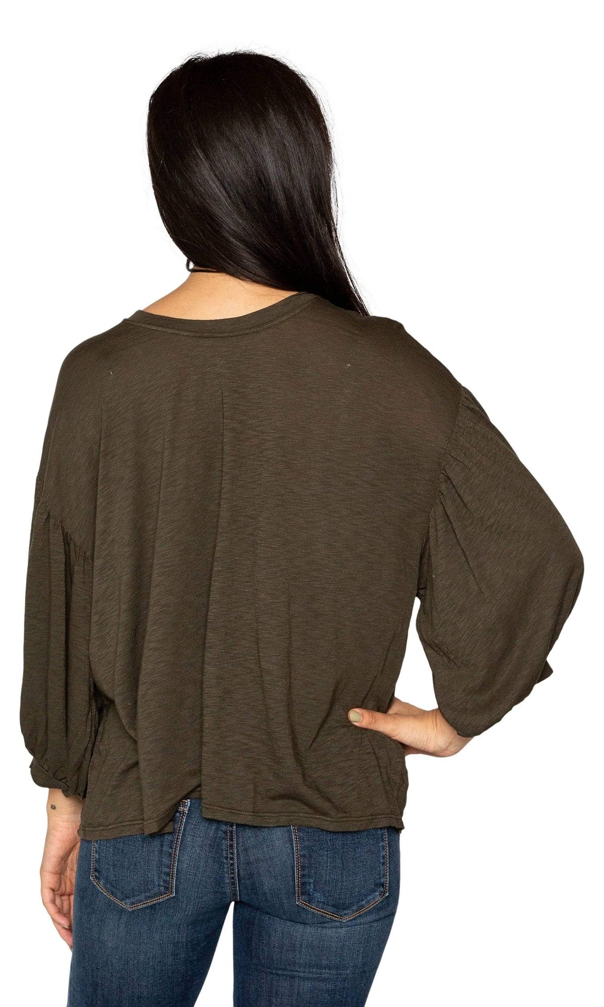 Velvet by Graham &amp; Spencer Tovah Lux Slub Puff Sleeve Top