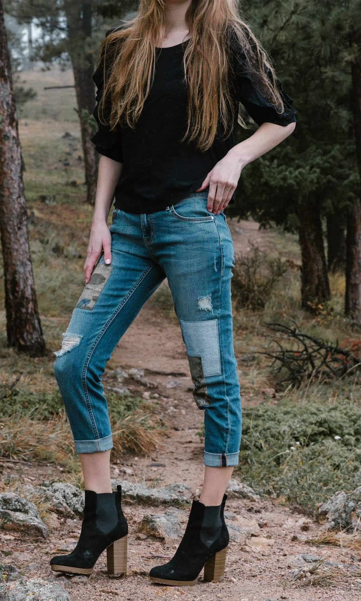 Level 99 Sienna Boyfriend with Army Patches