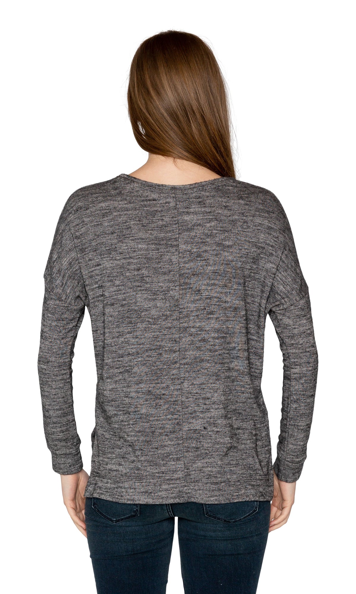 Velvet by Graham &amp; Spencer Ciara Cozy Jersey Hi Low Hem Top