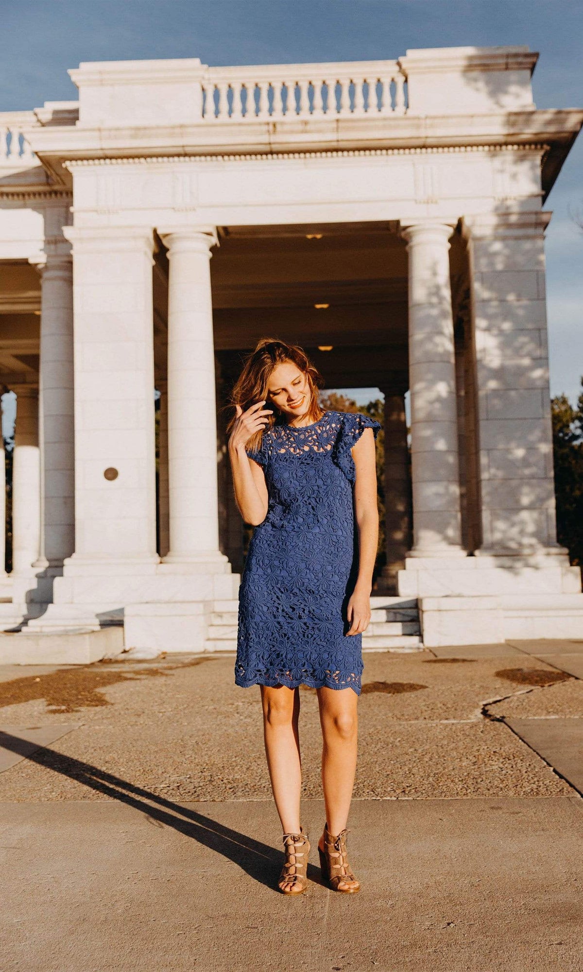 Velvet by Graham &amp; Spencer Ally Lace Cap Sleeve Dress