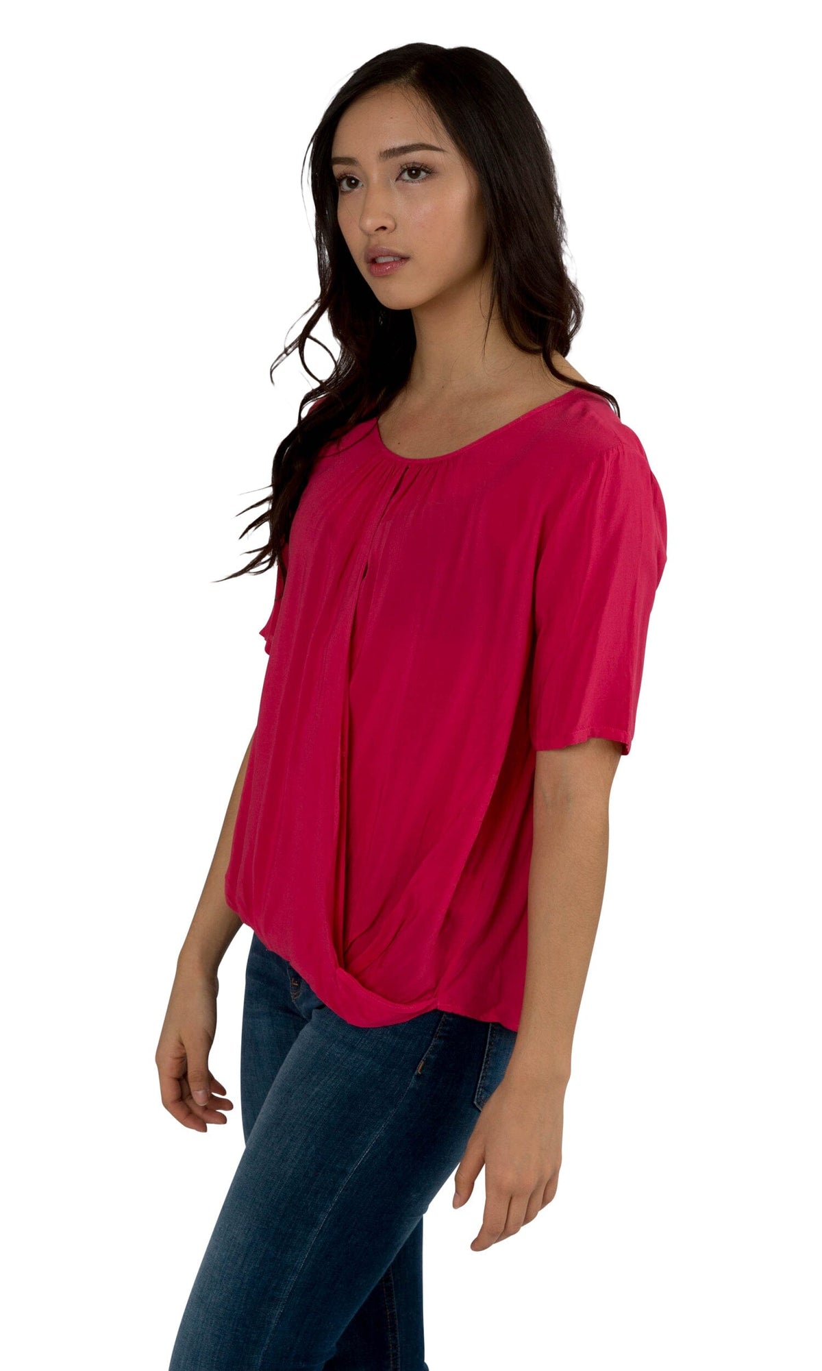 Velvet by Graham &amp; Spencer Aliss Wrap Front Challis Top