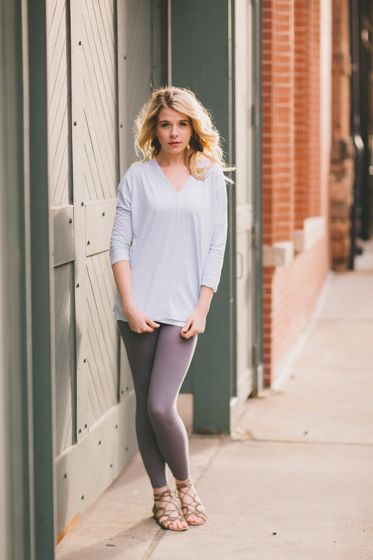 Velvet by Graham &amp; Spencer Vasena 3/4 Sleeve V Neck Top - FINAL SALE