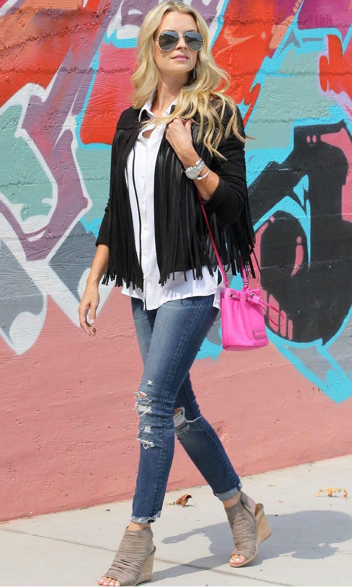 Velvet by Graham &amp; Spencer Tiffany Fringe Jacket