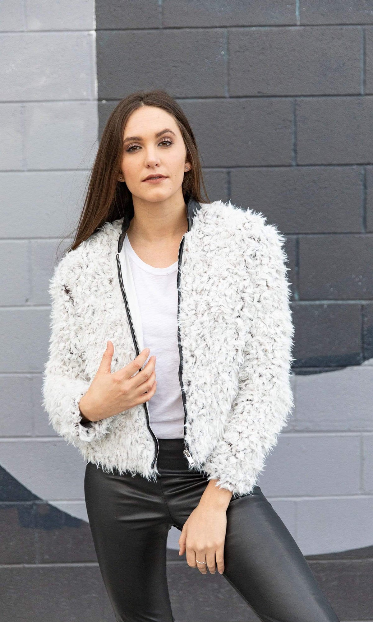 Love Token Priscilla Faux Fur Jacket