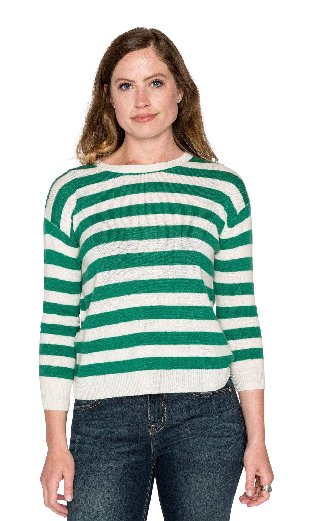Velvet by Graham &amp; Spencer Rylan Stripe Cashmere Blend Sweater