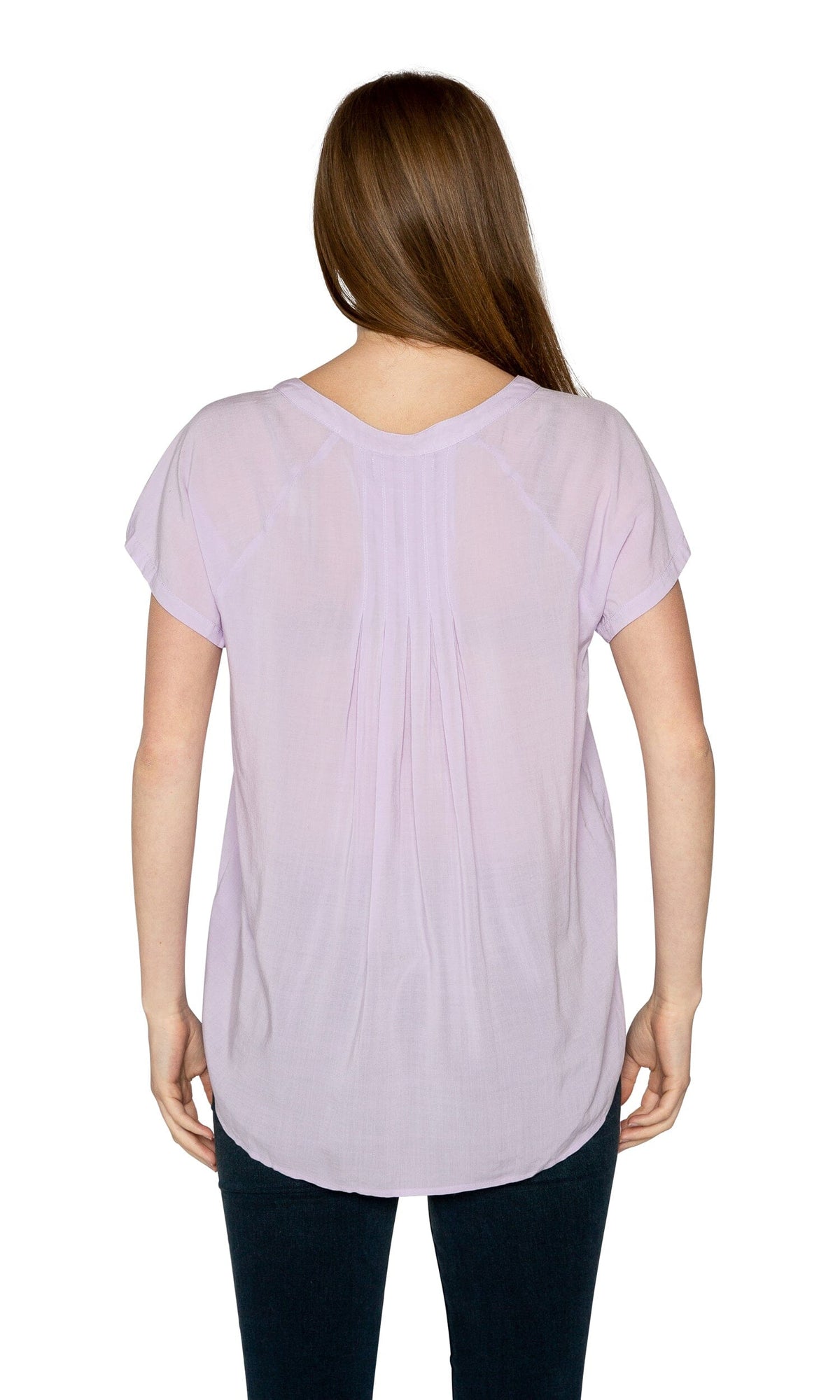 Velvet by Graham &amp; Spencer Goa Rayon Challis Short Sleeve Top