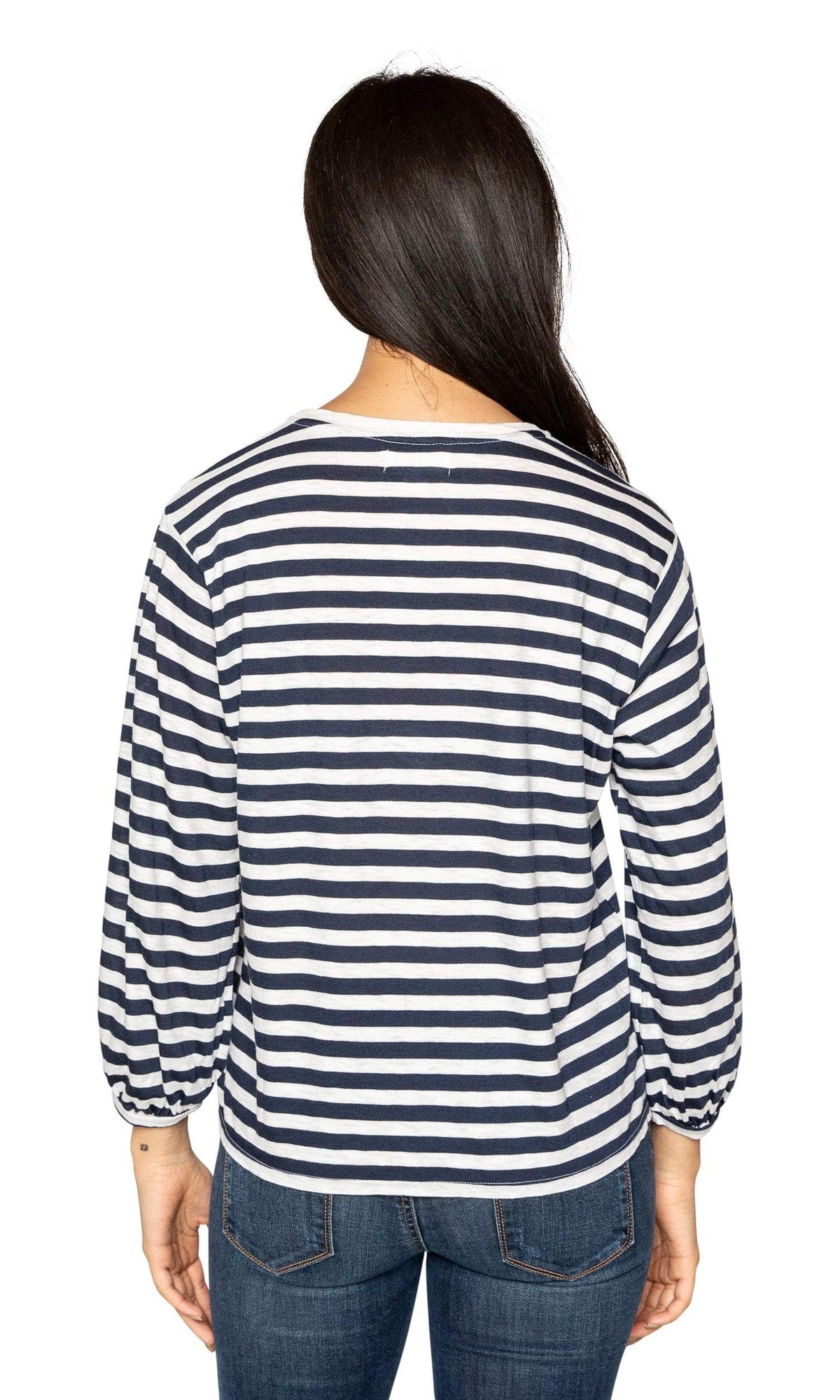 Velvet by Graham &amp; Spencer Zoelle Slub Knit Stripe Cuffed Sleeve Top