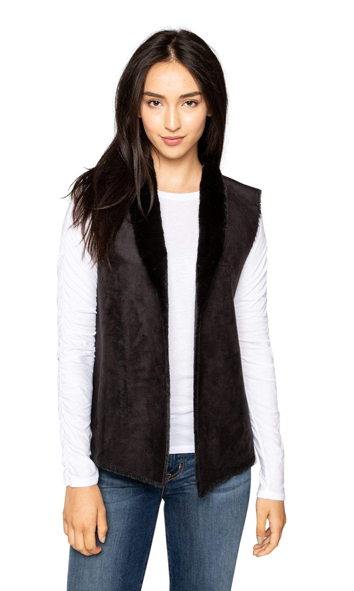 Velvet by Graham &amp; Spencer Yvette Lux Faux Fur Vest