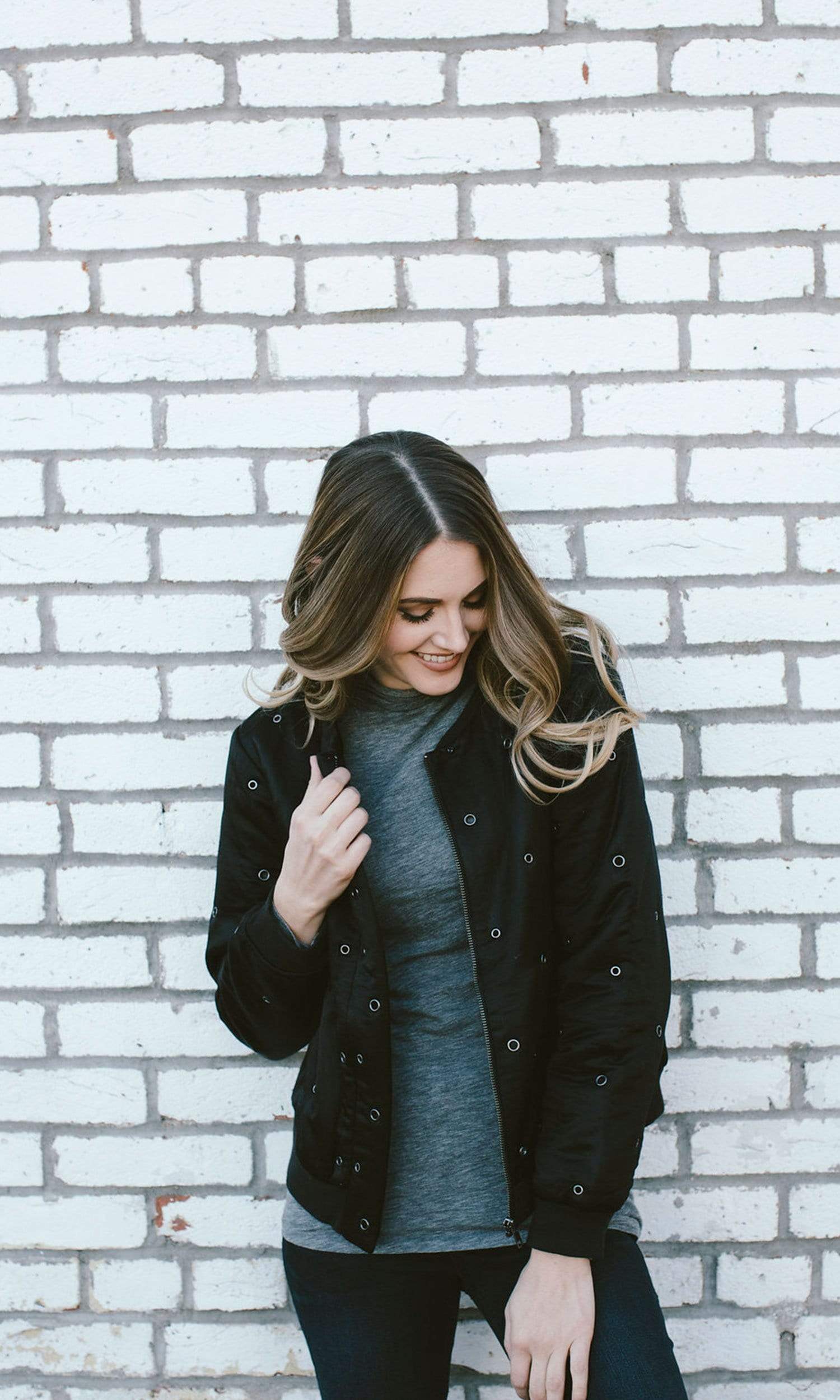 Velvet by Graham & Spencer Viviette Grommet Bomber Jacket