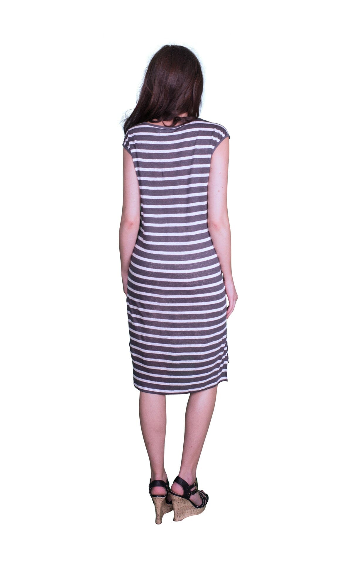 Velvet by Graham &amp; Spencer Leila Linen Stripe Tank Dress
