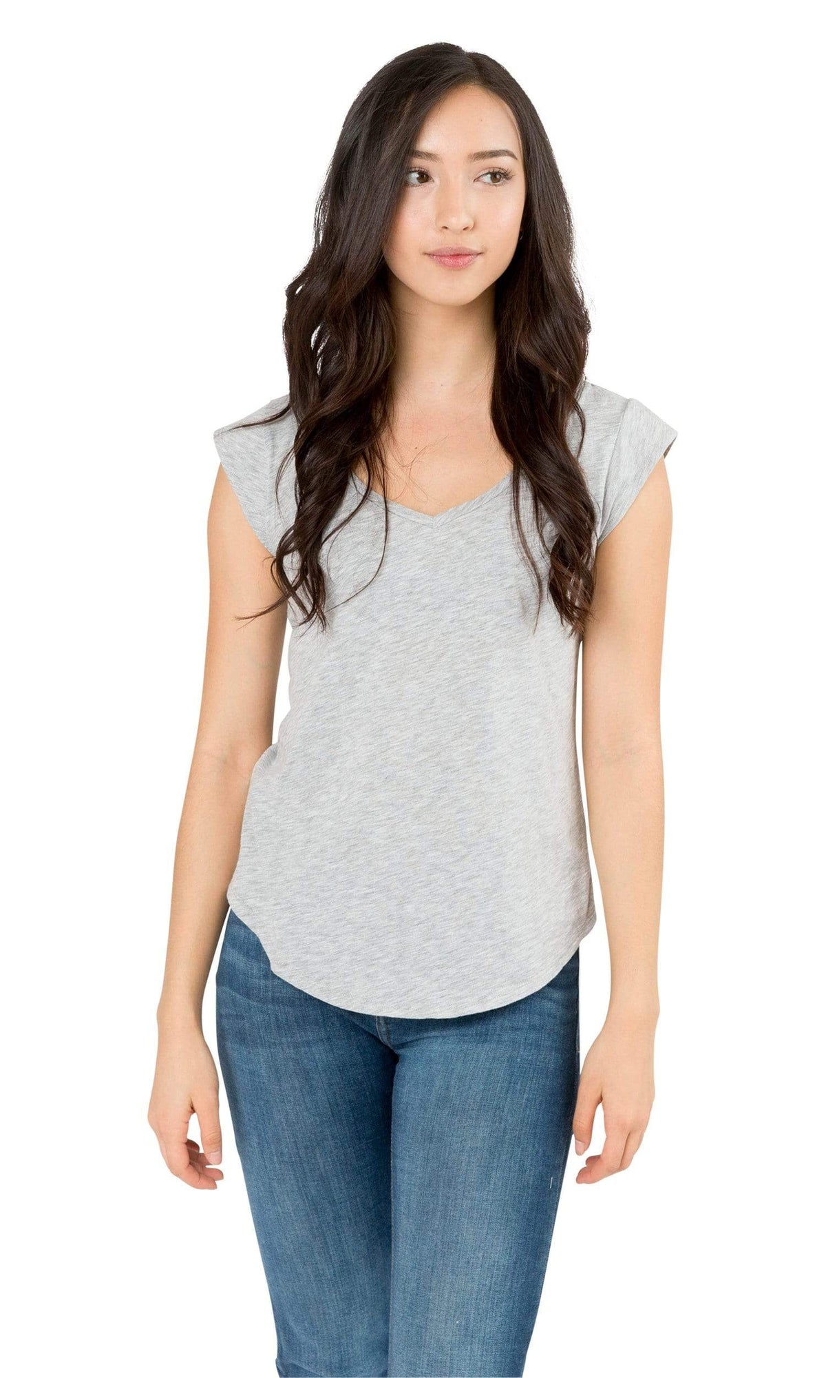 Velvet by Graham &amp; Spencer Christina Cotton Slub Cap Sleeve Top