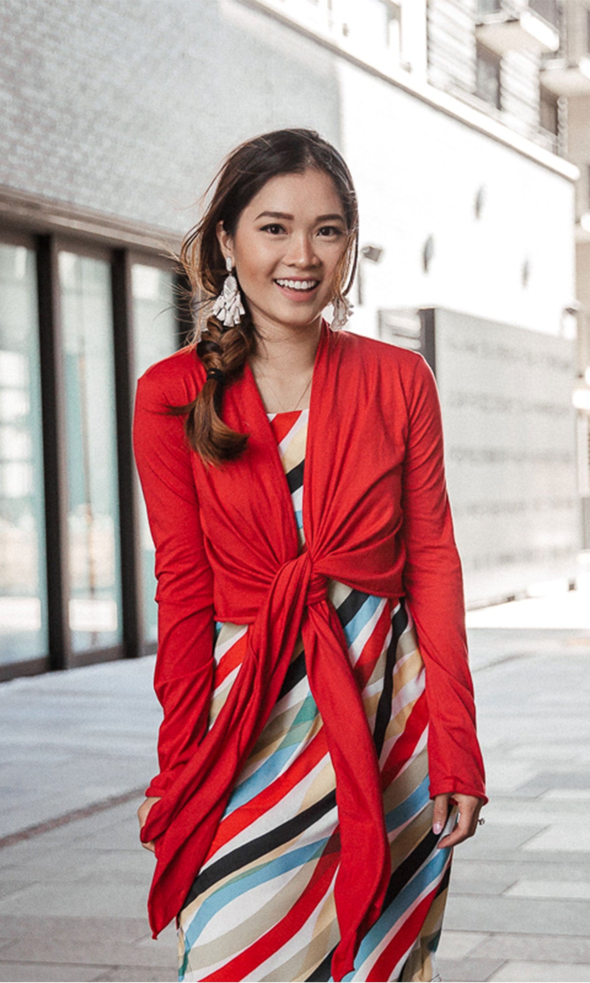 Velvet by Graham &amp; Spencer Pavla Gauzy Whisper Raw Edge Cardigan