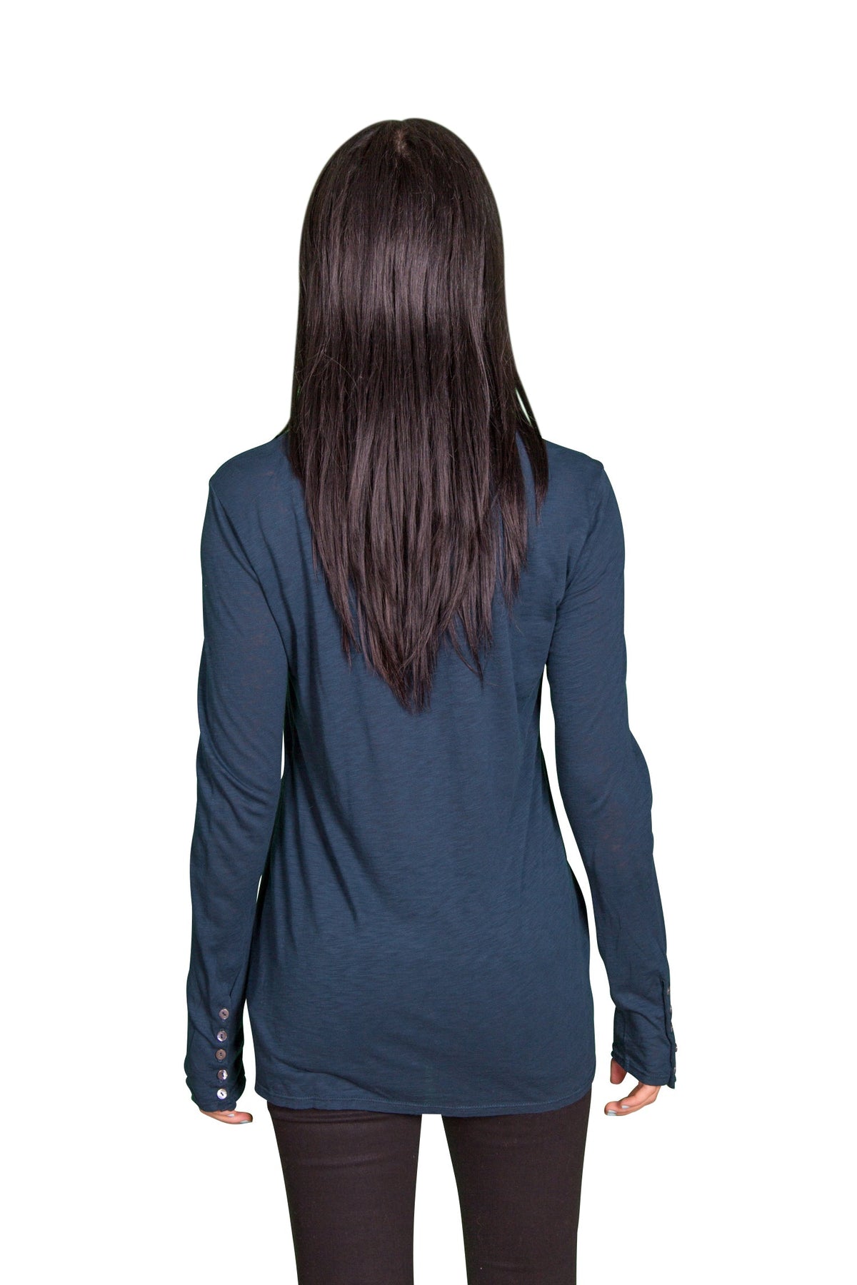 Velvet by Graham &amp; Spencer Suella Luxe Slub Button Cuff Top