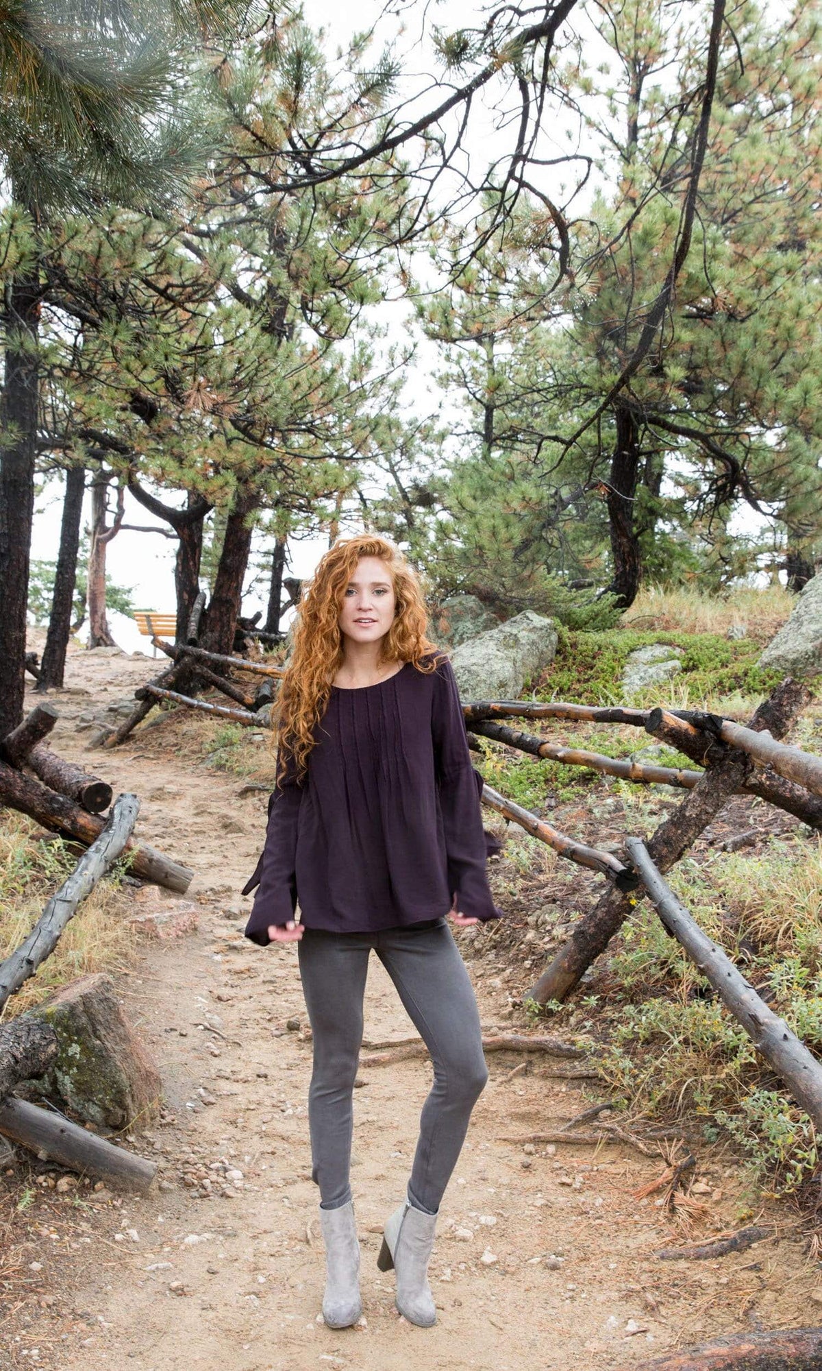 Velvet by Graham &amp; Spencer Abitha Tie Bell Sleeve Challis Top