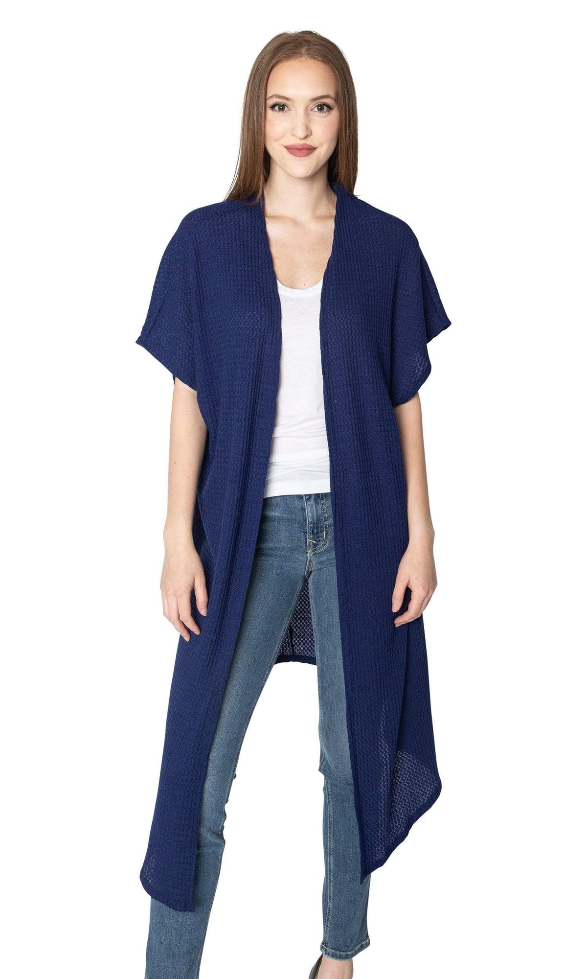 LAmade Yas Waffle Weave Long Cardigan