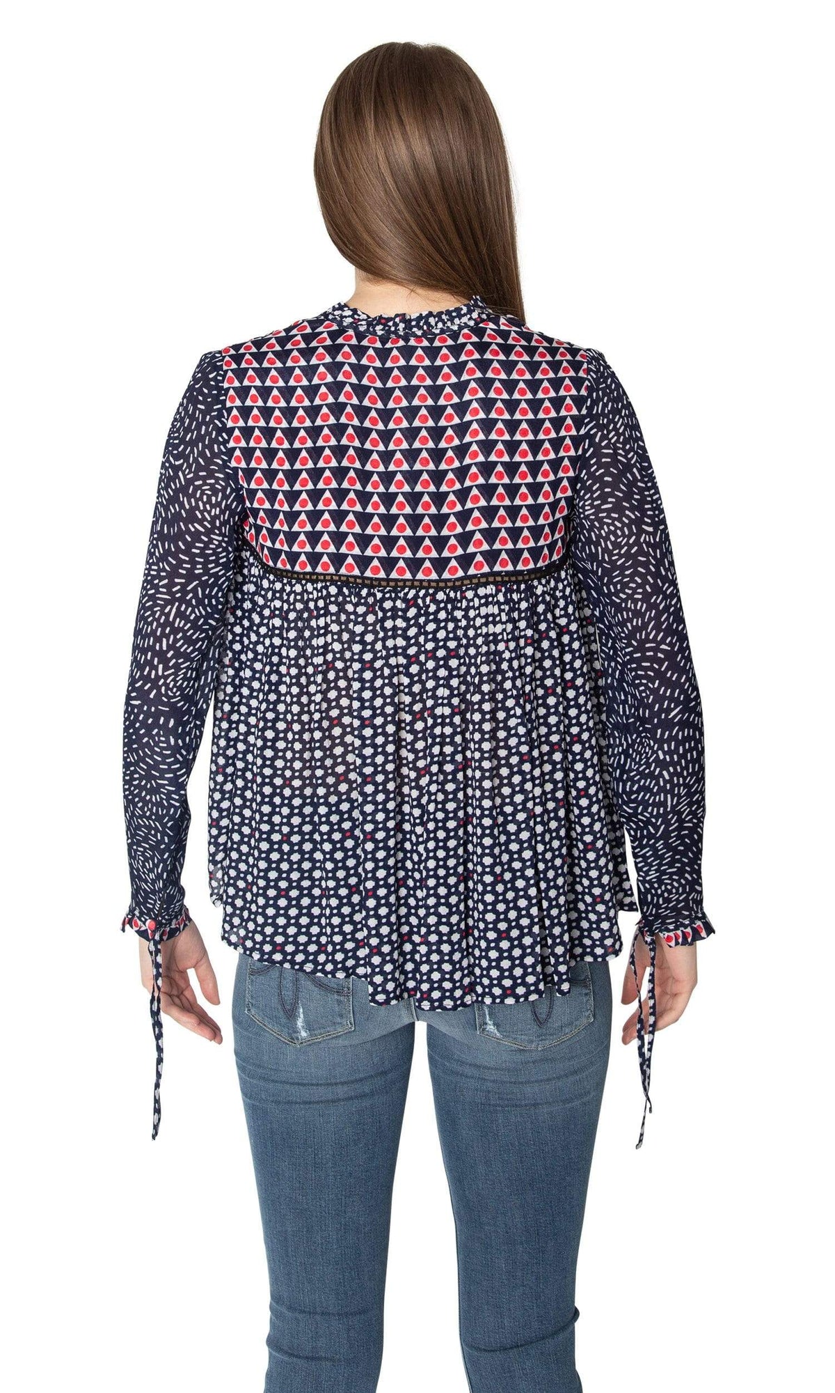 Conditions Apply A Pretty Top with Tie Neck